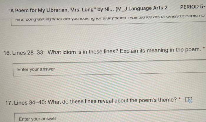 A poem for my librarian mrs. long