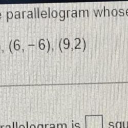 Find the area of the parallelogram whose vertices are listed.