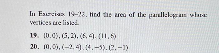 Parallelogram vertices