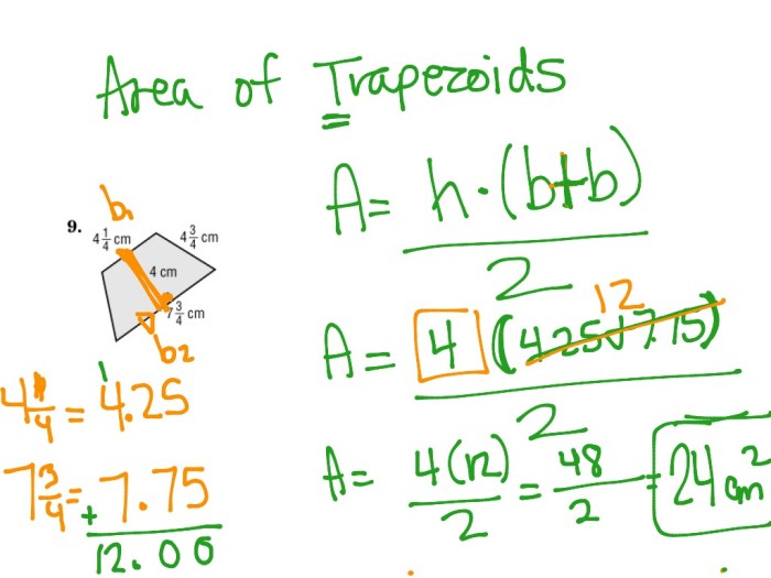 Area of parallelograms triangles and trapezoids worksheet answers